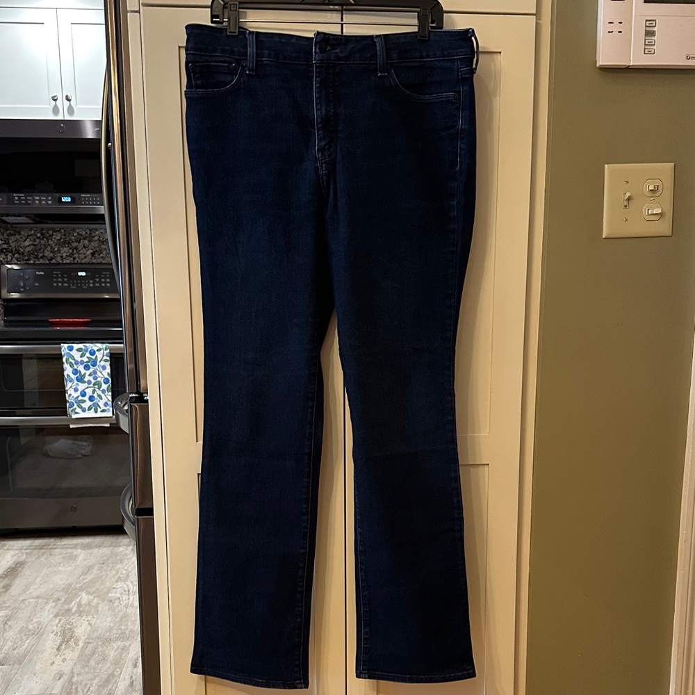 NYDJ Women's Deep Indigo Straight Leg Jeans